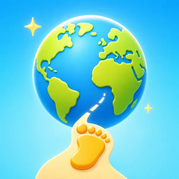 Premiers pas autour du monde