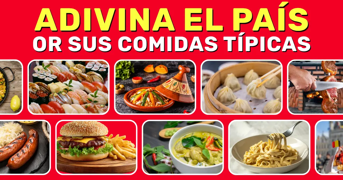Quiz mundial de países por comida