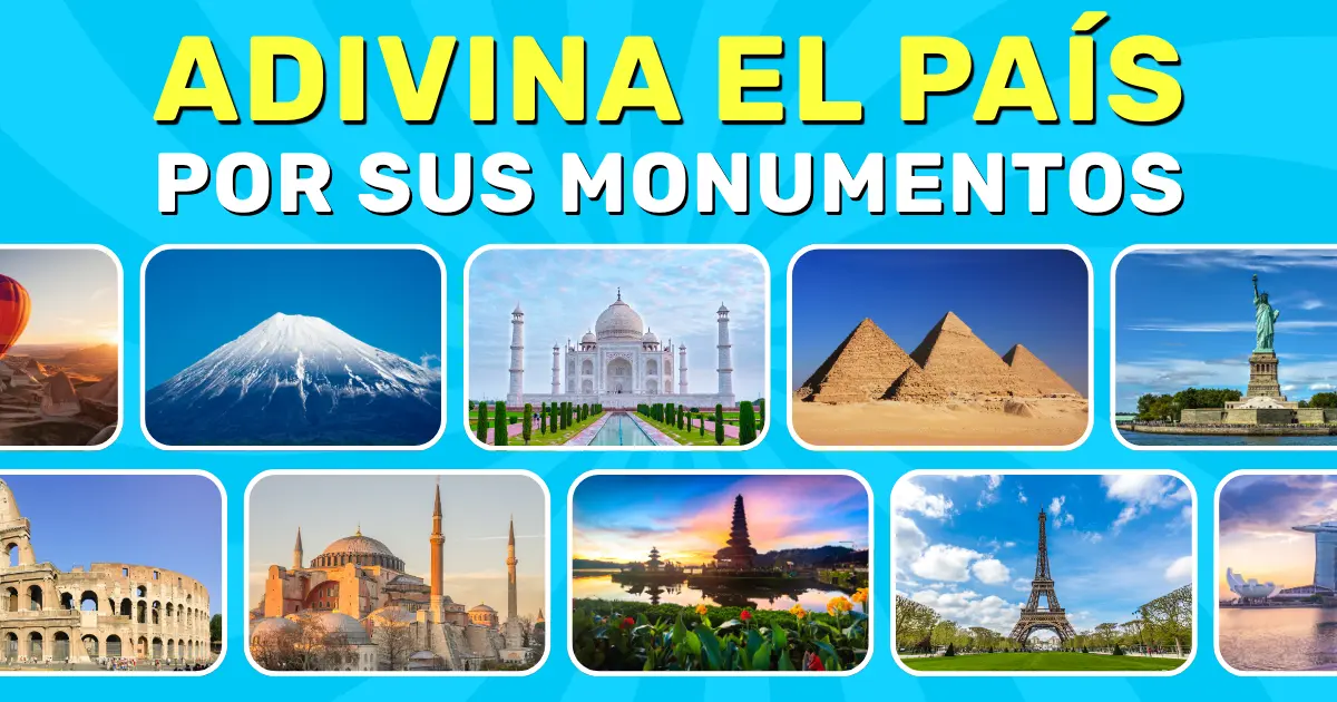 Quiz mundial de países por monumentos