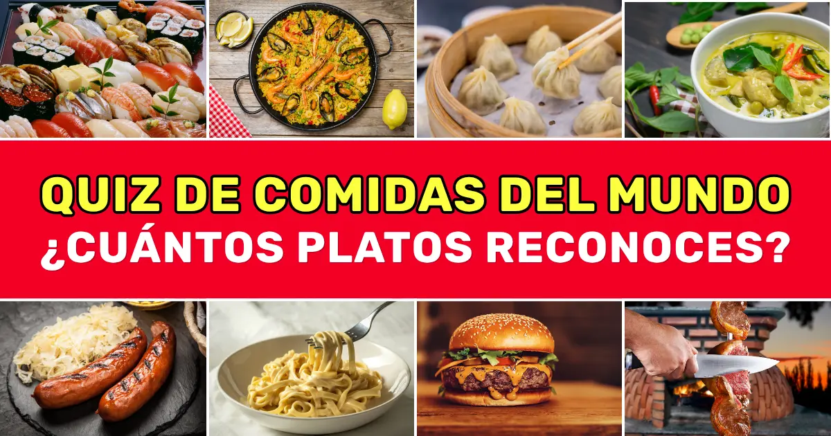 Quiz mundial de nombres de comidas